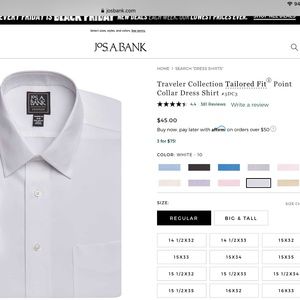Men’s Dress shirts white